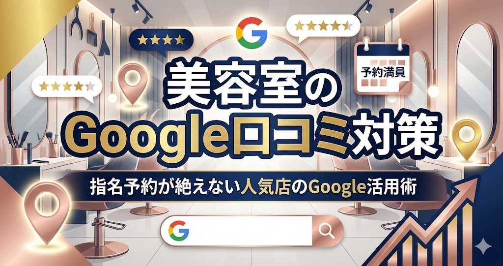 美容室のGoogle口コミ対策｜指名予約が絶えない人気店のGoogle活用術