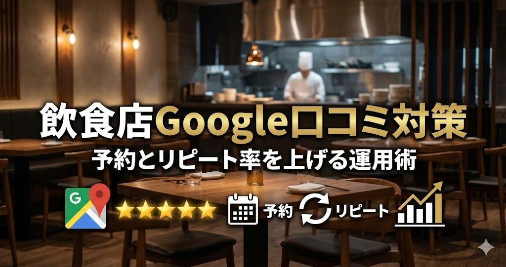 飲食店Google口コミ対策｜予約とリピート率を上げる運用術